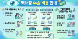 백내장 수술비용 안내 이미지
